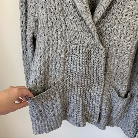 Madewell Gray Shawl Collar Cardigan Sweater - Picture 6 of 11